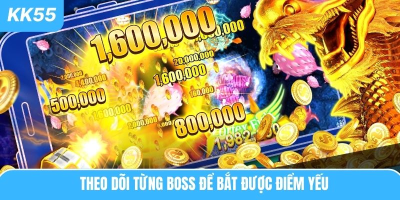 Theo dõi từng boss để bắt được điểm yếu